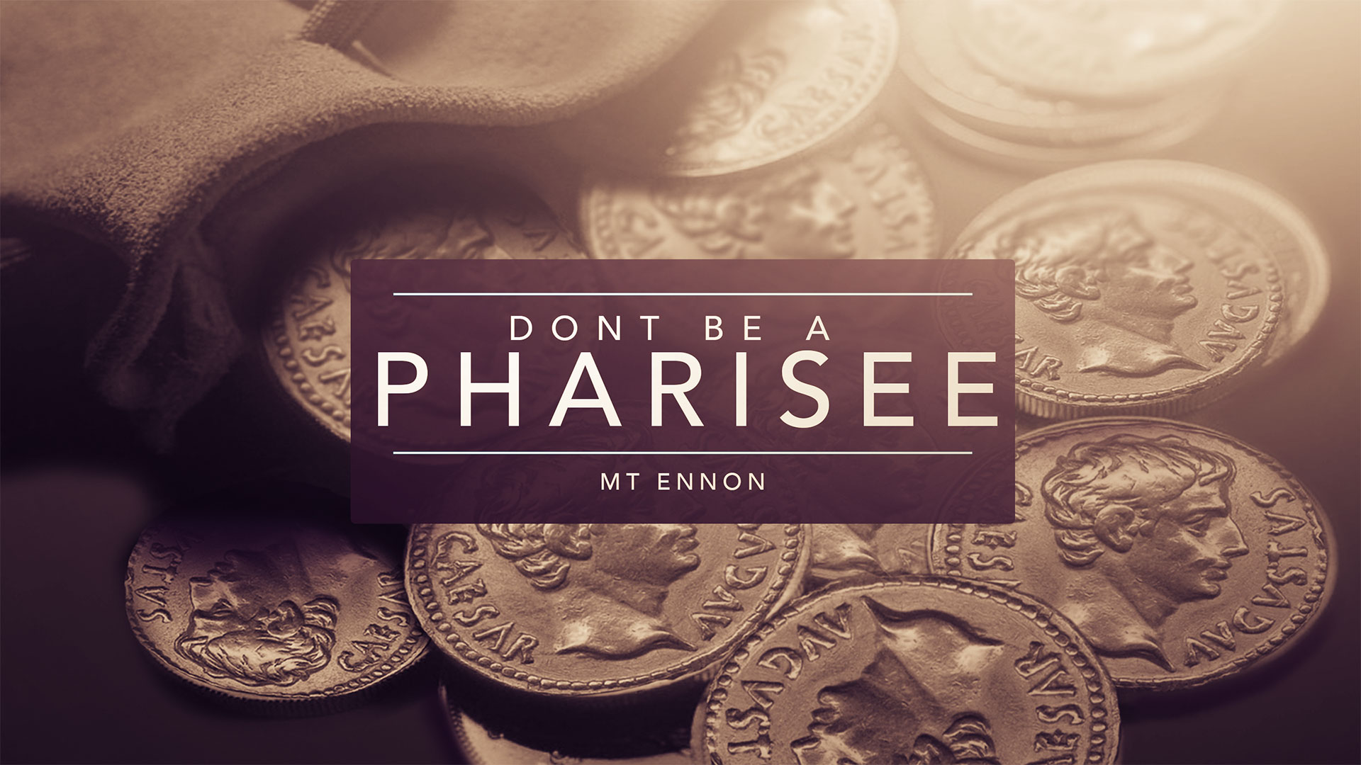 Dont be a Pharisee 4.5.2015