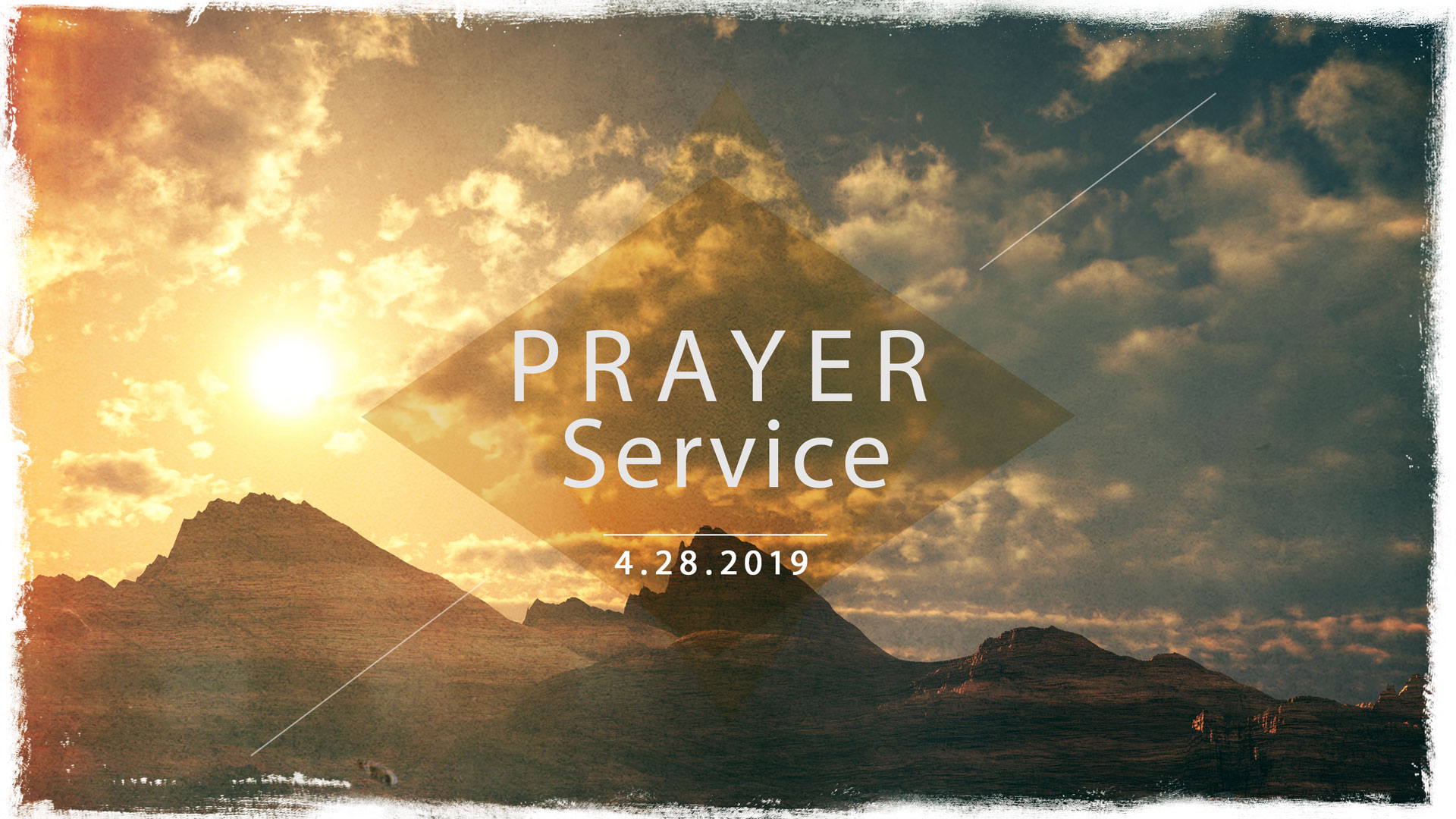 Prayer Service 4.28.2019