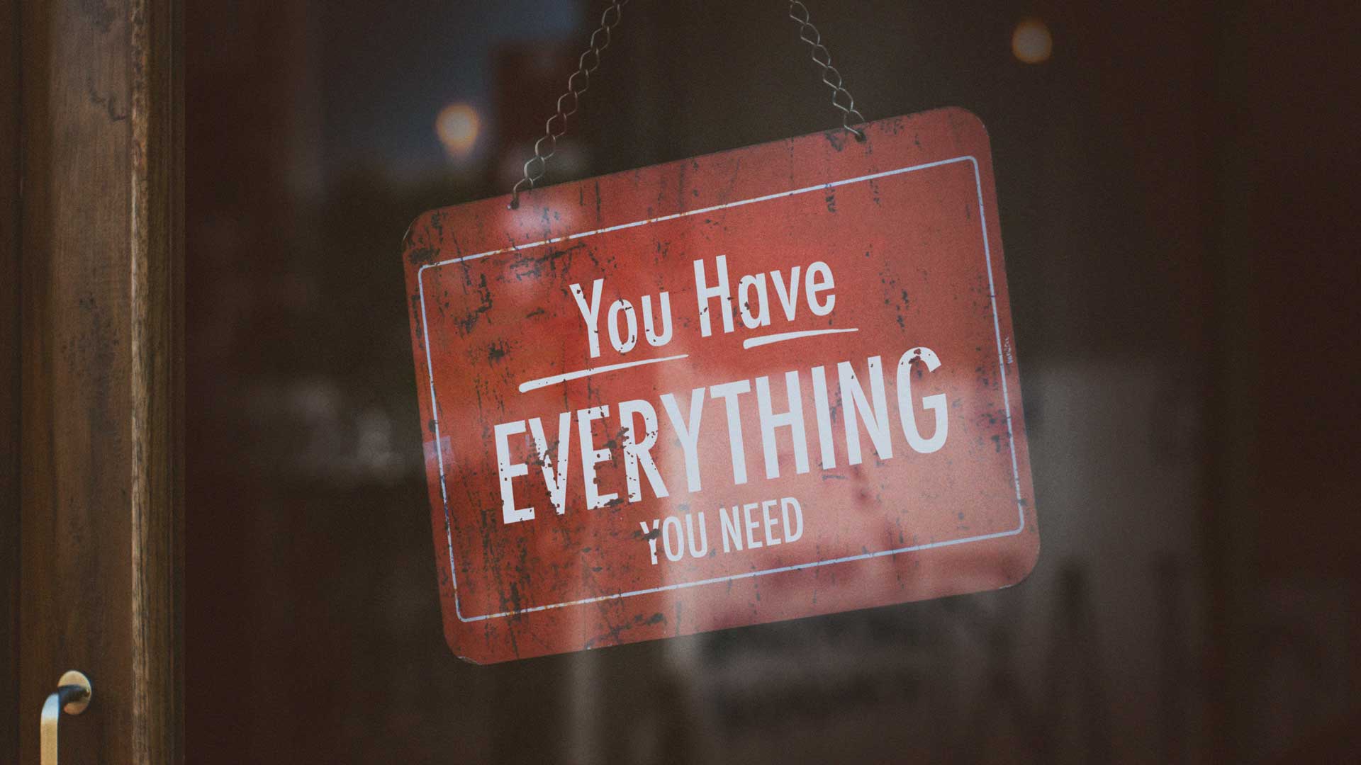 You Have Everything You Need 3.11.2018